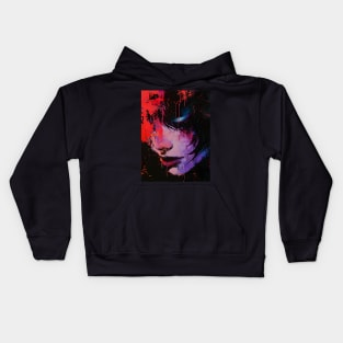 Soul-Shaking Despair: Unleashing Devilman CryBaby's Dark Fantasy Kids Hoodie